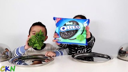 Oreo Vs Real Food Challenge!! Fun With Ckn Toys