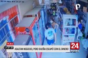 Piura: delincuentes ingresan a robar en minimarket, pero dueña escapó con el dinero