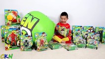 Biggest New Ben 10 Toys Collection Giant Surprise Egg Opening Fun With Ckn Toys