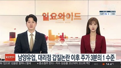 남양유업, 대리점 갑질논란 이후 주가 3분의 1 수준