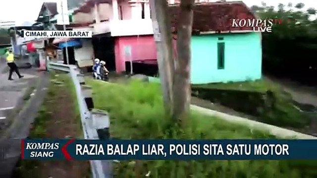 Aksi Kejar-kejaran Polisi dengan Pelaku Balap Liar Hingga Masuk Gang