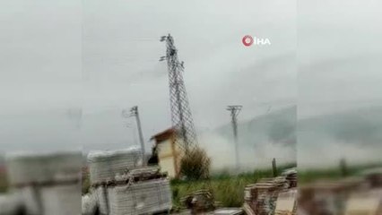 Trafo bomba gibi patlattı