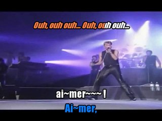 Johnny Hallyday_Aimer vivre (Clip Bercy 1990)