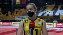 SPOR VakıfBanklı voleybolcular lig şampiyonluğunu DHA'ya değerlendirdi