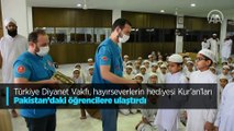 Türkiye Diyanet Vakfı, hayırseverlerin hediyesi Kur'an'ları Pakistan'daki öğrencilere ulaştırdı