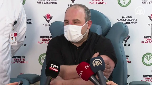 Bakan Varank VLP aşısının ilk dozunu yaptırdı