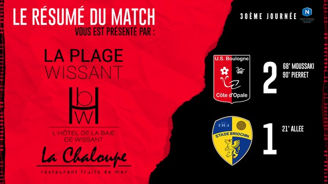 [NATIONAL] J30 Résumé USBCO - Saint Brieuc