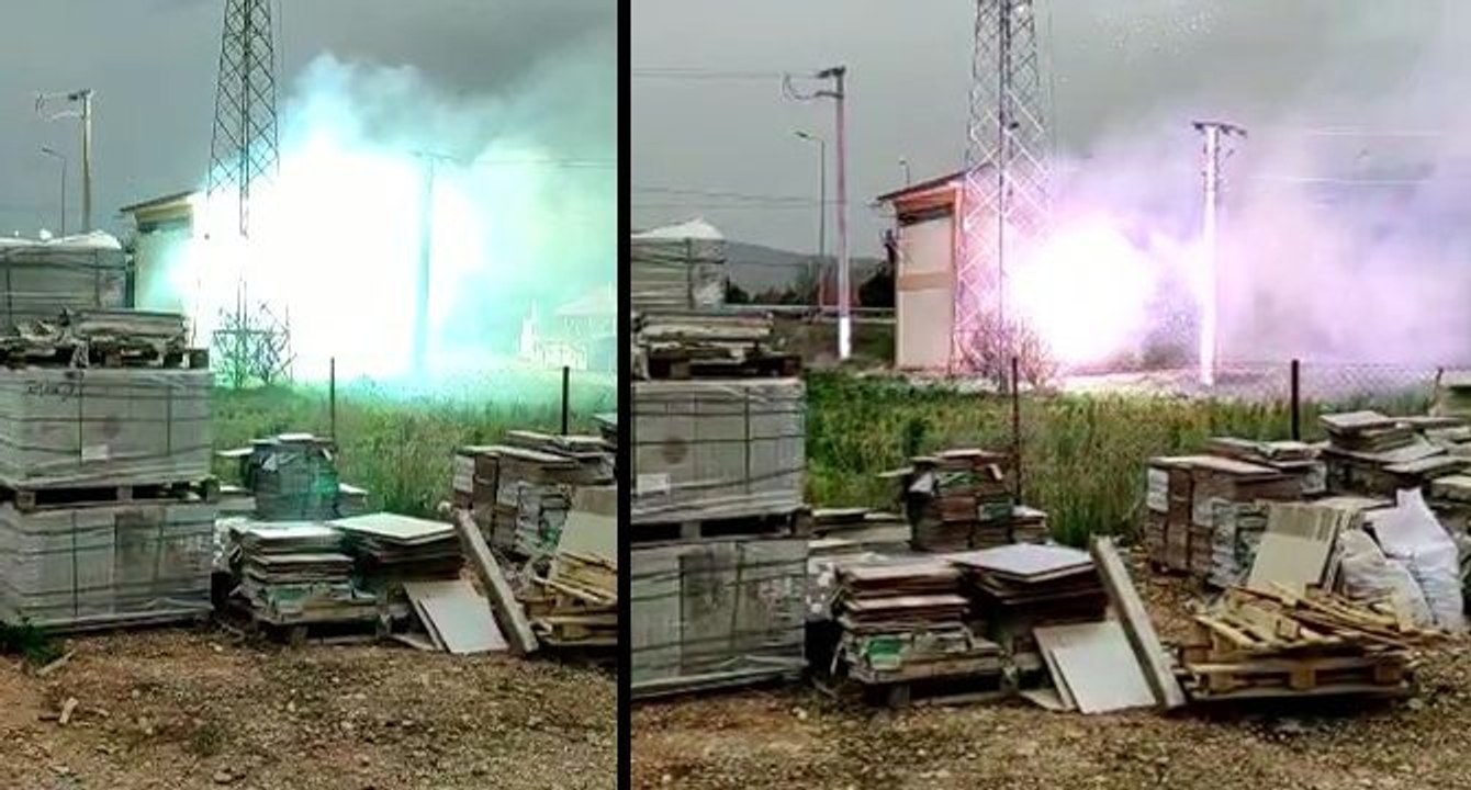 Trafo patlaması kamerada