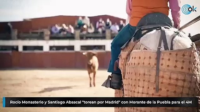 Rocío Monasterio y Santiago Abascal torean por Madrid con Morante de la Puebla para el 4M