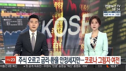 주식 오르고 금리·환율 안정세지만…코로나 그림자 여전