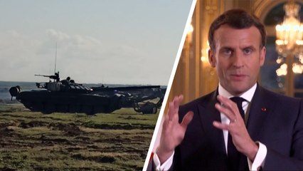 Tensions à la frontière ukrainienne : Macron prêt à sanctionner la Russie en cas de «comportement inacceptable»