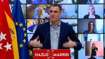 Acto de campaña del 4-M de Pedro Sánchez en Ferraz