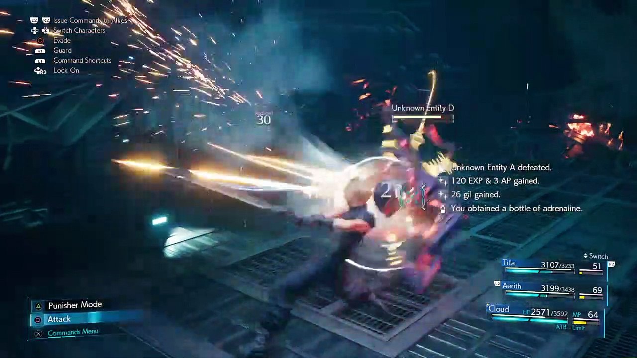 FINAL FANTASY VII REMAKE,Gameplay Español 26, Sephiroth me tira de la pasarela al fondo