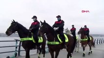 İstanbul'da atlı birlikler sahaya indi