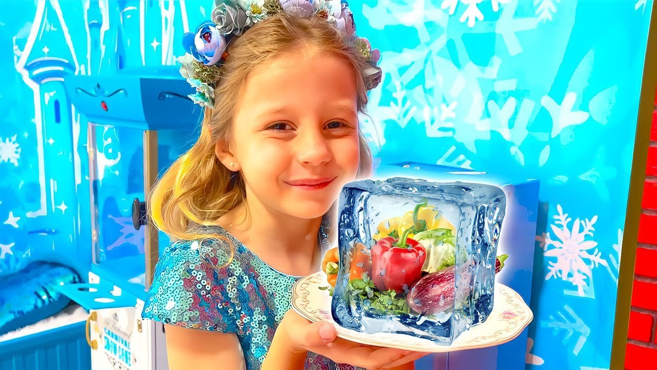 Nastya and dad in mysterious challenge Hot vs Cold and other kids challenges