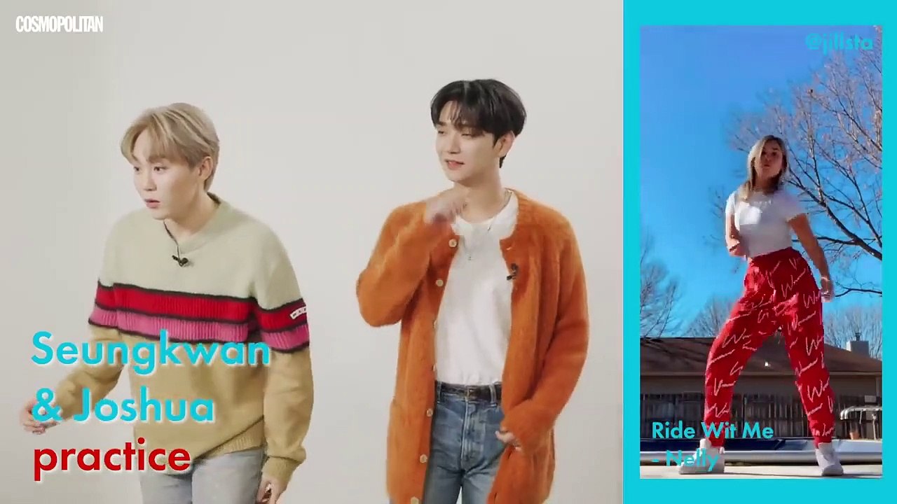 Seventeen Pairs Up To Crush These Tiktok Dances! | Tiktok Challenge Challenge | Cosmopolitan