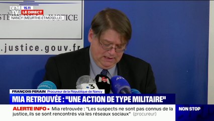 Mia retrouvée: le procureur de la République de Nancy décrit des suspects "qui n'ont jamais fait parler d'eux et se sont