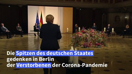 Zentrale Gedenkfeier für die Corona-Toten in Berlin
