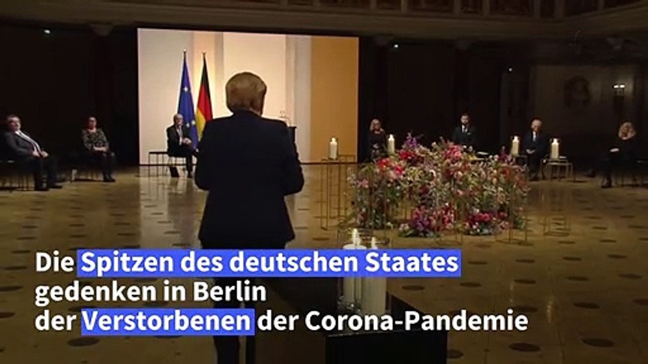 Zentrale Gedenkfeier für die Corona-Toten in Berlin