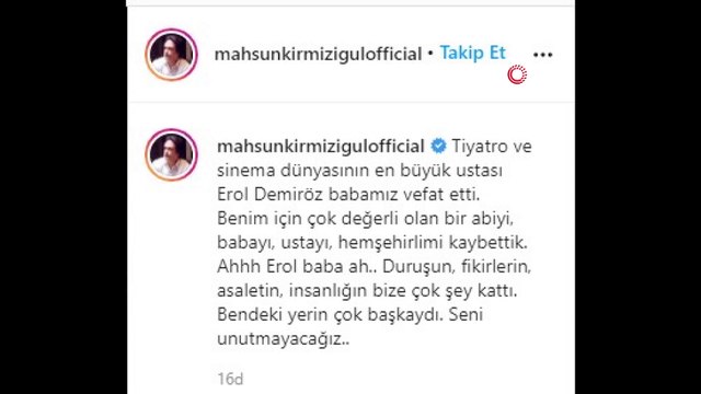 Usta oyuncu Erol Demiröz hayatını kaybetti