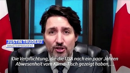 Trudeau fordert von Biden "ernsthafte" Verpflichtung auf Klimaschutz