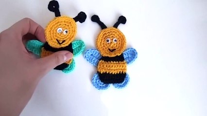 Crochet Little Bee Applique | Free Crochet Pattern