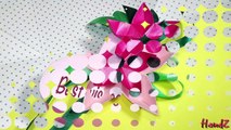 Origami Sakura. Easy Origami Flower For Valentine Gift Box Decoration.