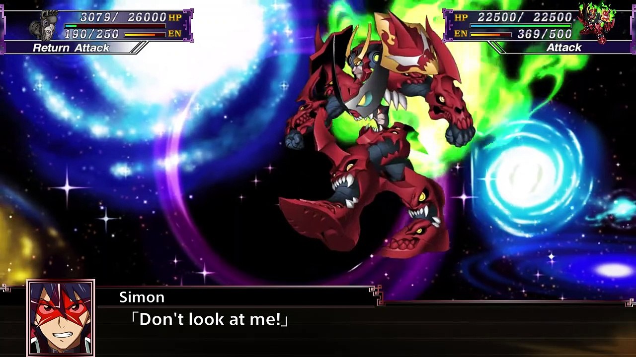 Super Robot Wars X (Eng): Tengen Toppa Gurren Lagann All Attacks