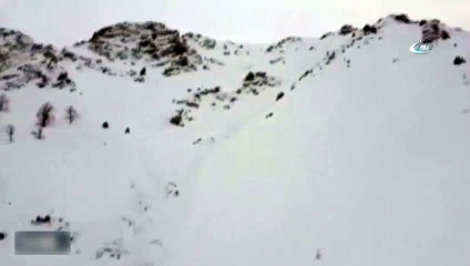 5 askerimizin şehit olduğu çığ bölgesinden ilk görüntüler