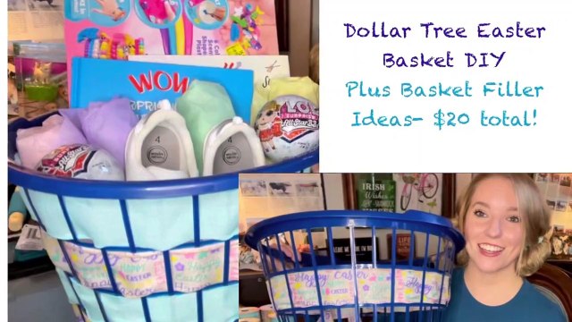 Dollar Tree Easter Basket Diy- Plus Fill That Basket For $20- Including Name Brand Clearance Finds