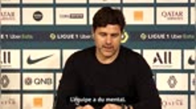 33e j. - Pochettino : Nous avons montré du caractère, de la personnalité