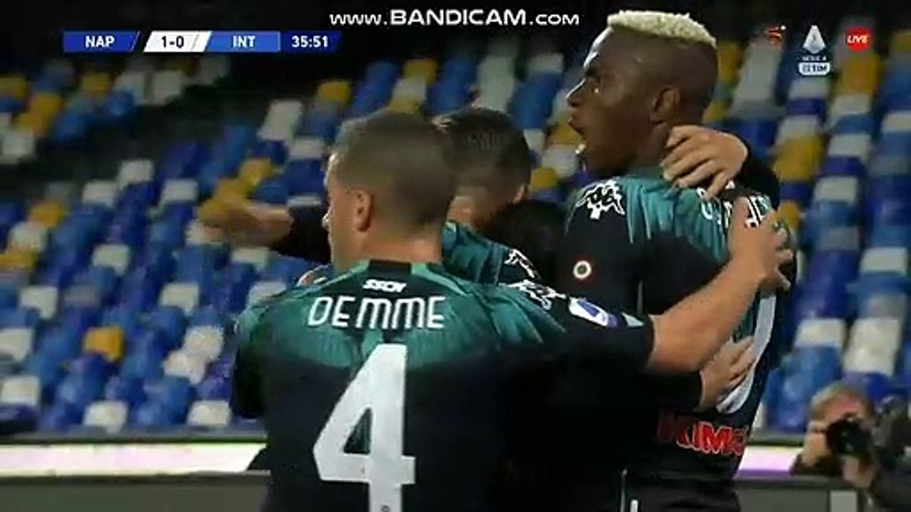 Napoli - Inter 1-0 OWN GOAL HANDANOVIC 18-04-2021