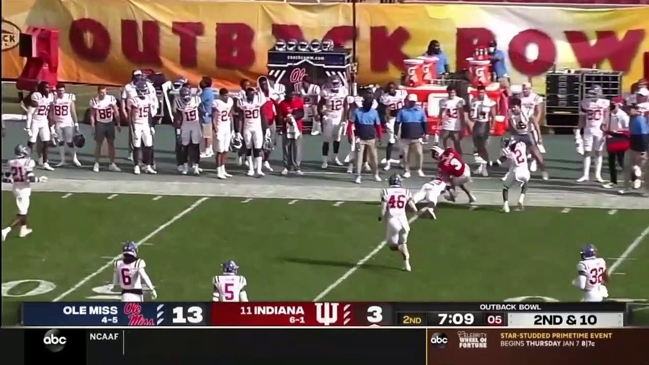 Ole Miss Vs #11 Indiana Highlights | 2021 Outback Bowl Highlights| College Football Highlights