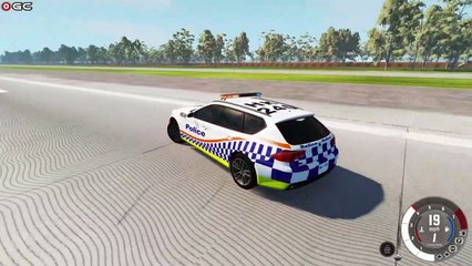 Epic POLİCE CAR CRASH Large Spinner Destroying | BeamNG Drive | #7