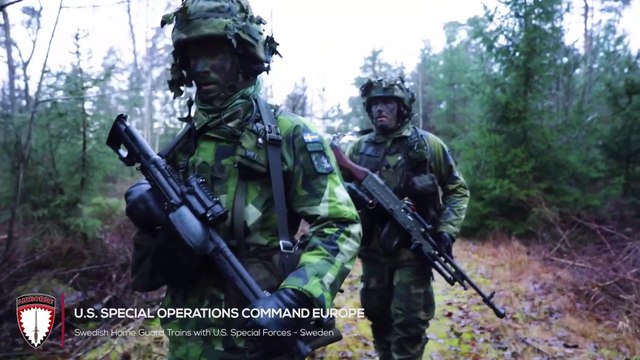 U.S. Army Green Berets Train with Swedish Home Guard