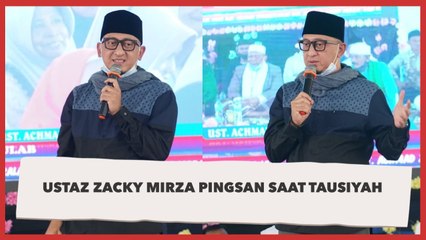 Kelelahan, Ustaz Zacky Mirza Pingsan saat Tausiyah