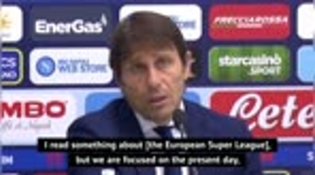 Inter boss Conte focused on Serie A glory before European Super League