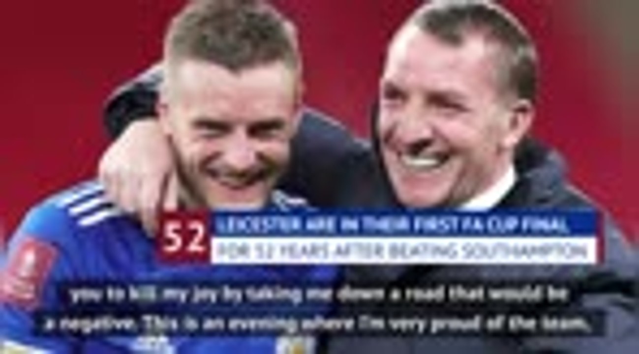 Don't kill my joy about FA Cup final - Rodgers when asked about Super League