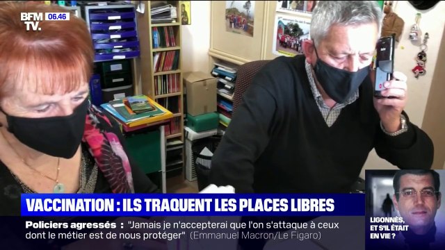 Vaccination: ce couple de retraités traquent les créneaux disponibles pour aider les volontaires