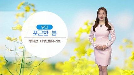 [날씨] 맑고 포근한 봄...동해안 '대형산불주의보' / YTN