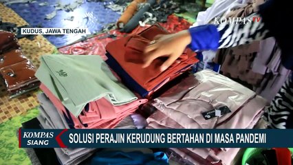 Pertahankan Bisnis, Pengrajin Kerudung Beri Masker Gratis untuk Tarik Minat Pembeli