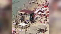 Son dakika haberi... Maske zorunluluğunun kalktığı İsrail'de halk plajlara akın etti
