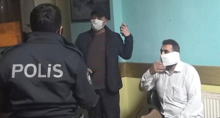 Baskında yakalanınca tuvalet kağıdını maske yaptı