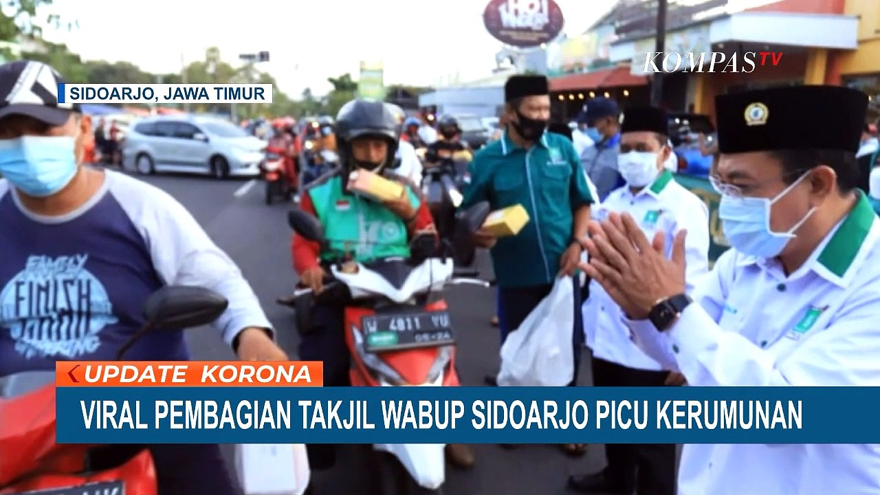 Viral! Pembagian Takjil Wakil Bupati Sidoarjo Picu Kerumunan