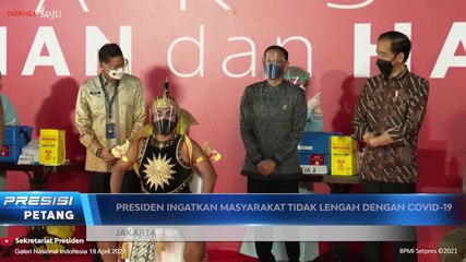 Presiden Tinjau Vaksinasi COVID-19 Massal untuk Seniman & Budayawan