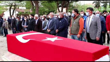 Kıbrıs Gazisi askeri törenle ebediyete uğurlandı