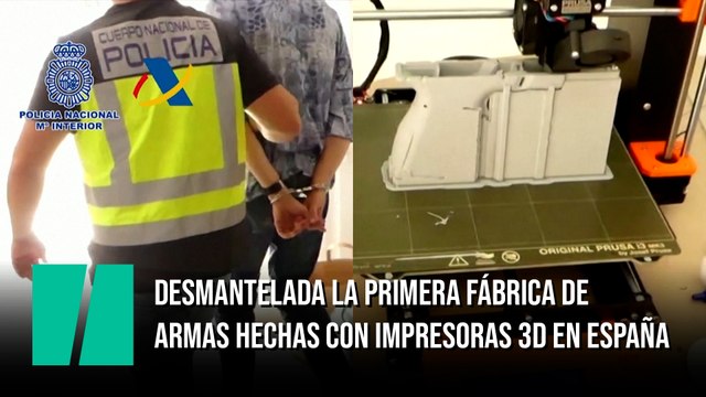 Desmantelada la primera fábrica de armas hechas con impresoras 3D en España