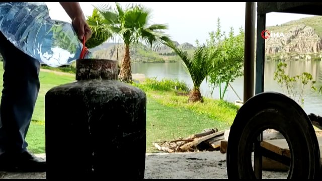 Karagül odun ateşinde kokuya dönüşüyor