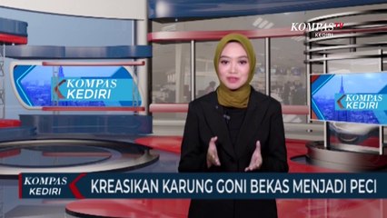 Unik! Kreasi Peci Dari Bahan Karung Goni