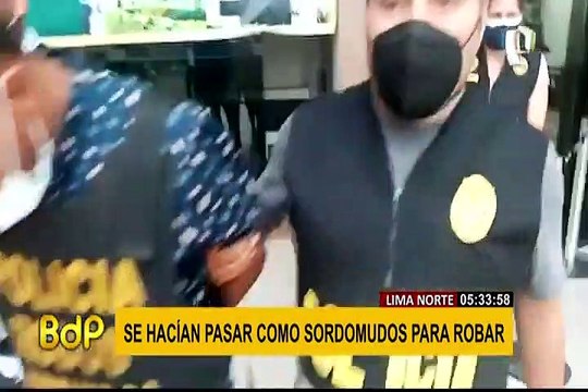 Lima Norte: extranjeros se hacían pasar como sordomudos para robar